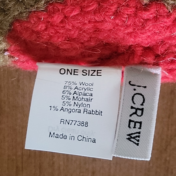 Vintage Hand Knit Striped Hat  Beanie Toque J Crew Y2K - Picture 4 of 10